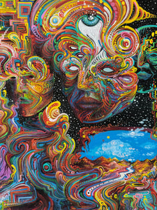 Canvas Print of ‘Our Secret Journeys Through Galactic Dream Time (Cosmic Pollination Sequence)’